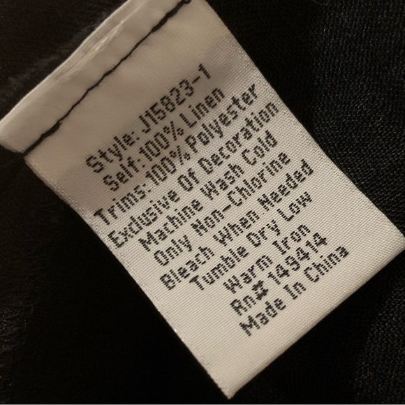 Johnny Was Maisie Embroidered Linen Blouse M - Picture 7 of 12